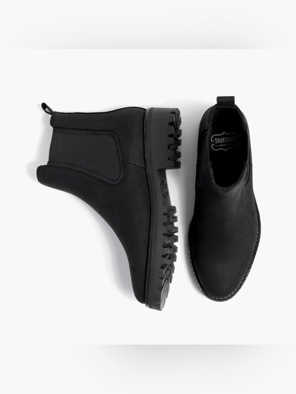 Thursday Everyday Legend Chelsea Boot in Black Matte Size 9 - Picture 4 of 13